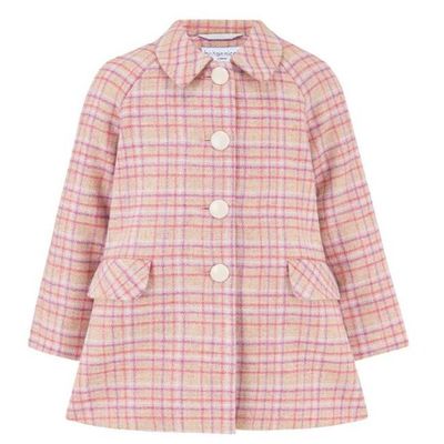 [Re:Coat] Islington Girls Coat - Blossom Check