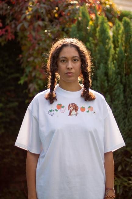 Custom illustrated Pet Portrait T-shirt