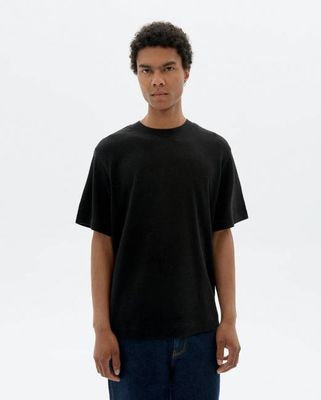 Black loose hemp Roy t-shirt