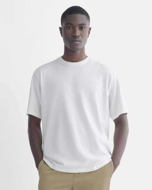 Relaxed Midweight Tee | White