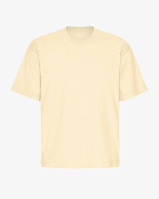Oversized Organic T-Shirt - Soft Yellow