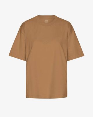 Oversized Organic T-Shirt - Sahara Camel