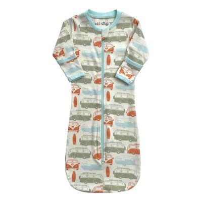 GOTS Certified Organic Cotton Sleepsack - Vintage Busses