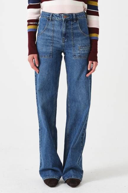 Eden Wide Leg Jean in Pasadena