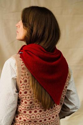 Pointelle Halstuch | Rot