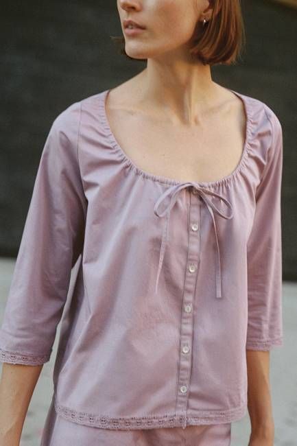 The Camelia Blouse | Lavender Mist