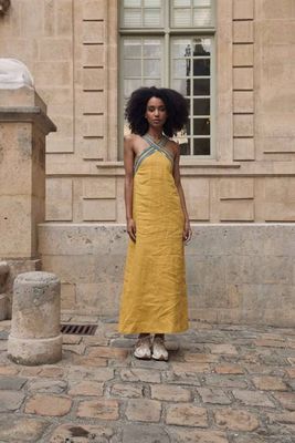 Leinenkleid Amina Cross