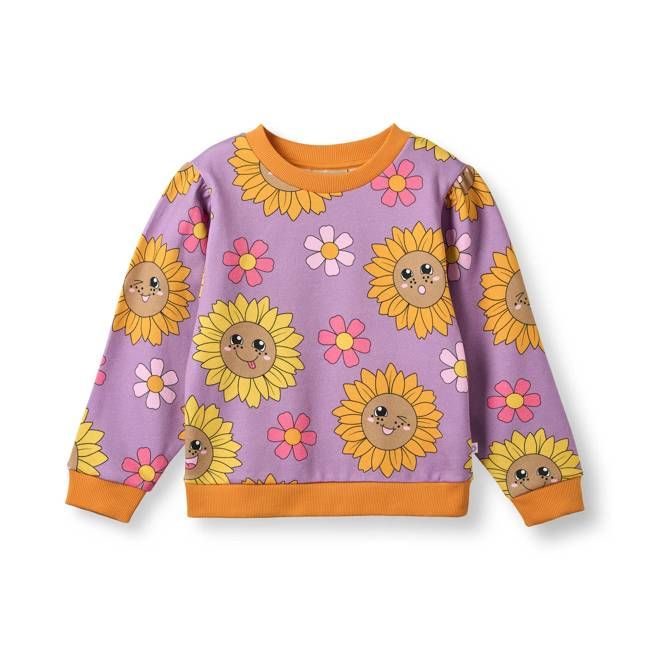 Hidden rose sweatshirt with sunflowers