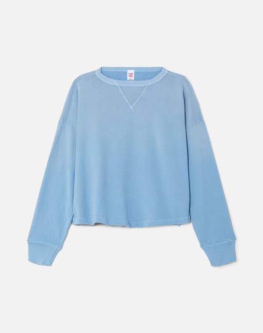 Hanes Boxy Crewneck Sweatshirt - Deep Blue