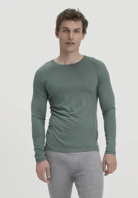 Wool-Silk long-sleeve made from organic merino wool with silk
