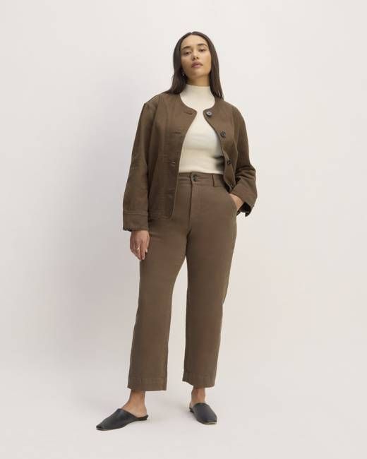 The Organic Straight-Leg Pant | Cocoa
