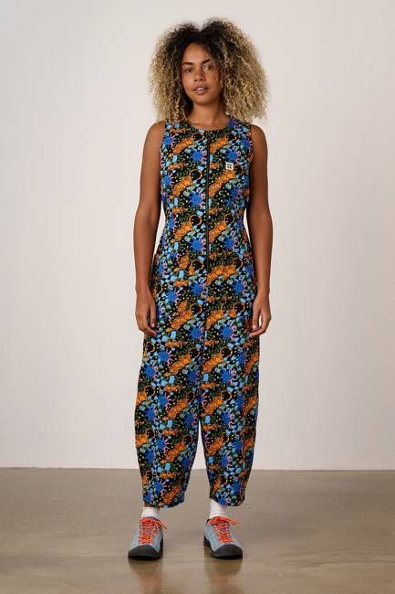 Nari - Sleeveless Jumpsuit in Lunar Tiger Print