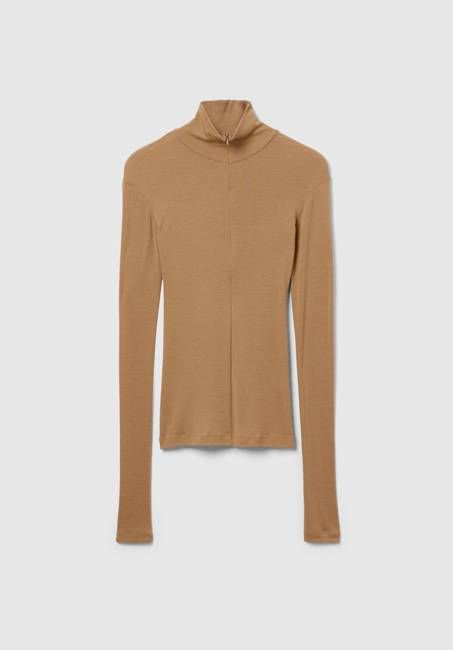 Fine Wool Zip Top