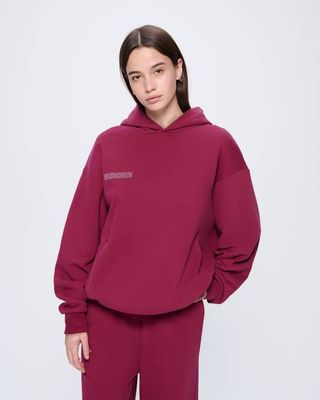 Archive Womens 365 Midweight Hoodie—Milkyway Maroon