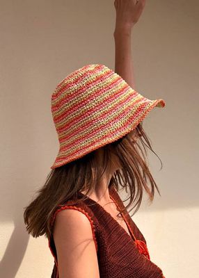 Sunny Days Striped Raffia Hat - Chillax.co