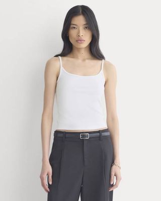 Scoopneck Cami | White