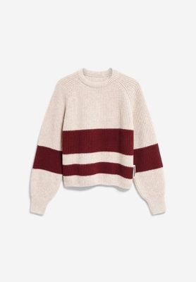 GESTREIFTER RIPPSTRICK PULLOVER