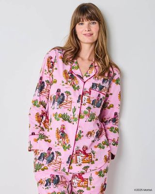 Barbie™ + Printfresh Western Barbie - Long PJ Set - Cowgirl Pink