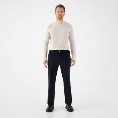 MANE Relaxed Straight Corduroy - French - Dark Navy - Menswear
