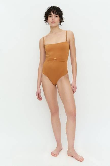 Maillot 1PC bandeau Curcuma