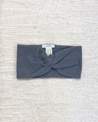 Anjalina Organic Cotton Headband In Pewter