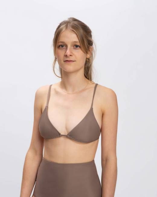 Triangle Bikini Top taupe