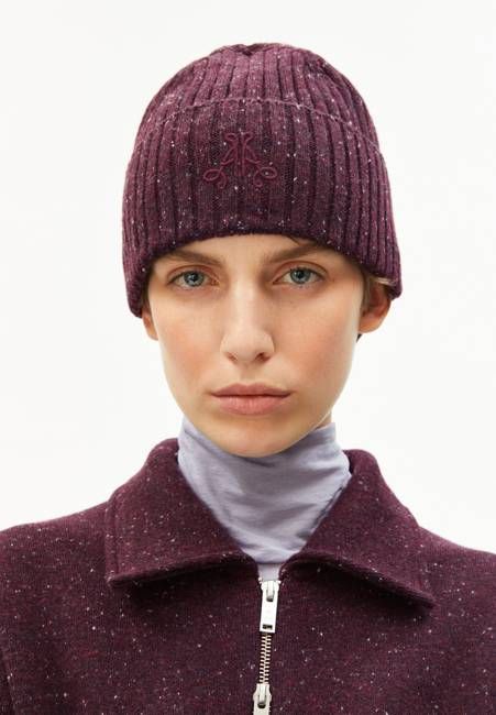 TAALEEN TWEED| dark cranberry