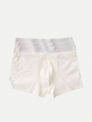 Boxer Briefs 3-Pack Offwhite organic cotton | Nudie Jeans