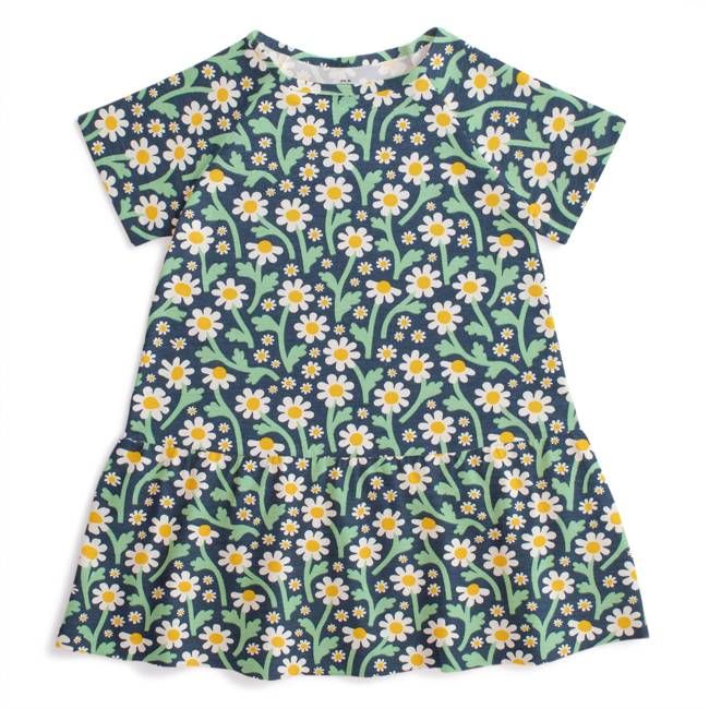 Milwaukee Dress - Bold Daisies Navy
