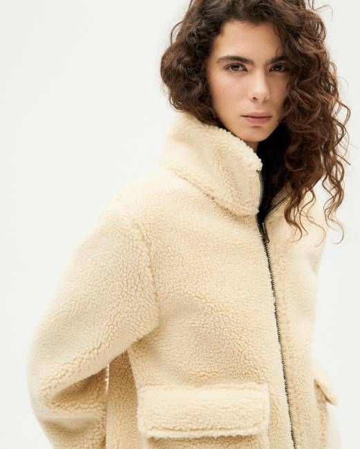 Ivory fleece Sophie jacket