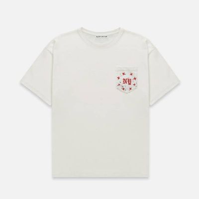 NY Vintage White Pocket T-Shirt