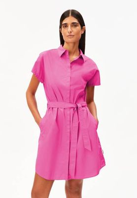 POPLIN MINI LARISAANA DRESS | very berry