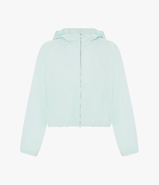 Recycled Nylon Short Blouson | Aquamarine