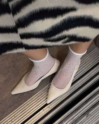 Pauline Rhinestone Socks