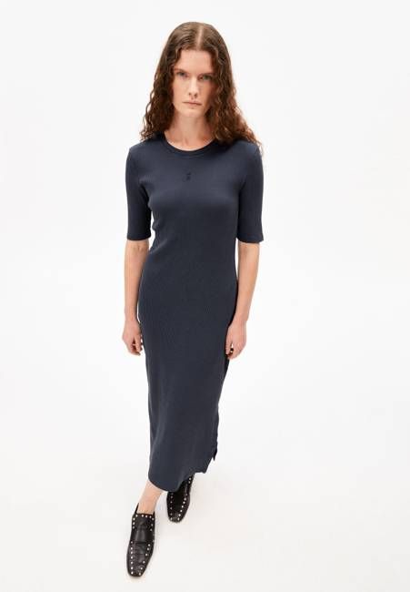 SEHAARAA GMT DYE DRESS | tinted navy