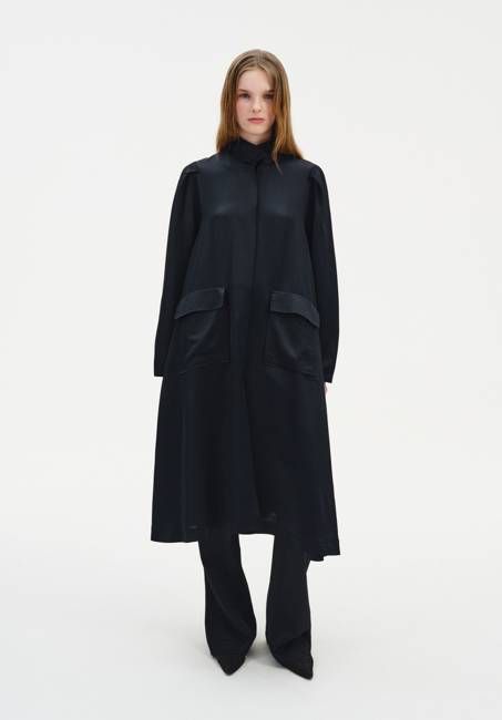 Chet Satin Trench
