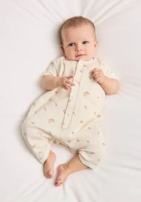 Piqué romper made from pure organic cotton