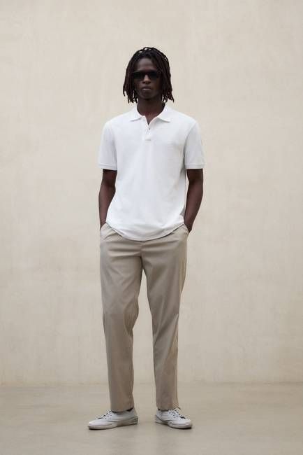 WHITE TEDAN POLO SHIRT