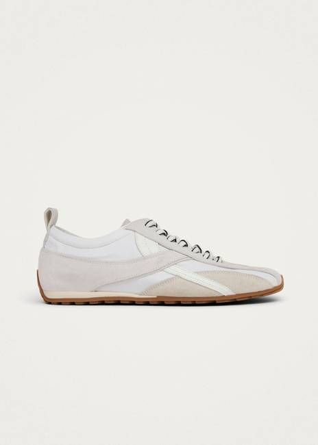 Tb.304 Nylon All White Leather Sneakers