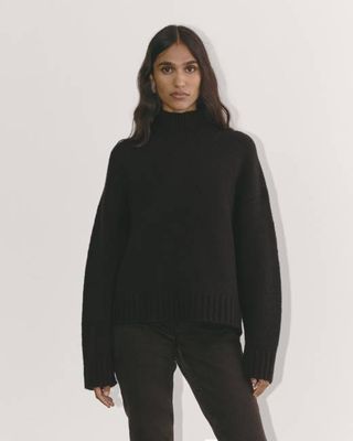 The Cloud Oversized Turtleneck | Black
