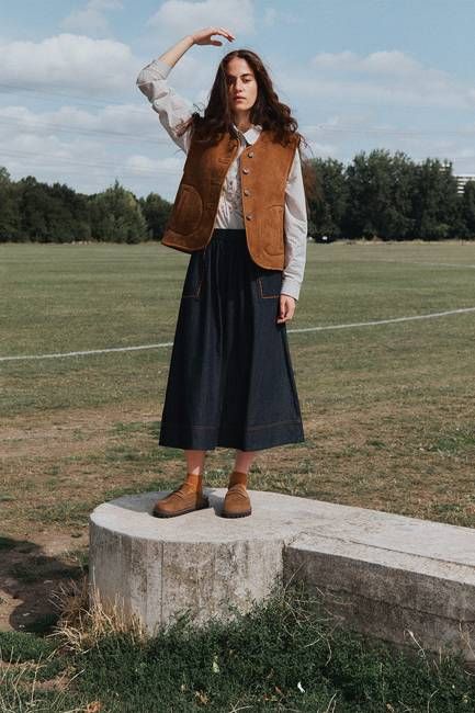 Zohra Suede Reversible Vest