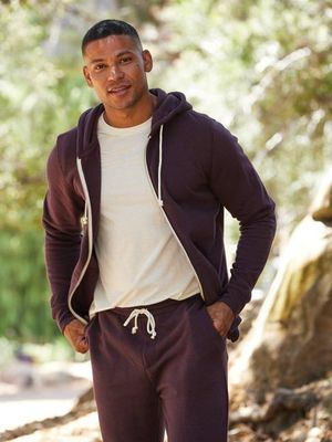 Triblend Zip Fleece Hoodie