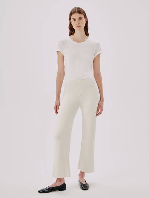 Rib Pant | Cream