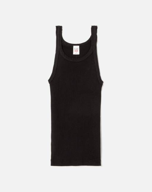 Hanes Ribbed Tank - Black