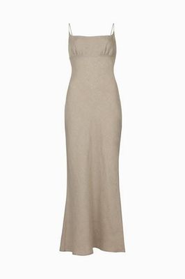 Das Nicola Maxi-Slipdress in Haferflocken