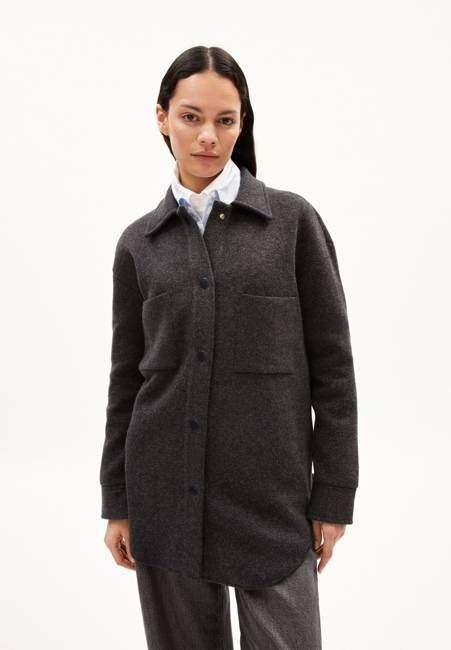 ALMARAA KNIT JACKET | steel melange