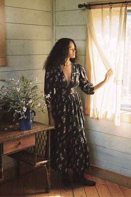 The Brigitte Dress | Night Bouquet