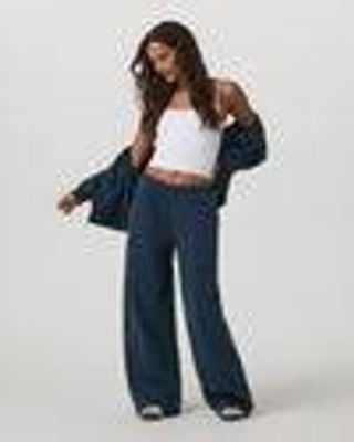 Women's Restore Ultra Wideleg Sweatpant - Long | Ocean Blue | Vuori