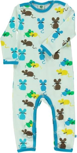 Long-sleeved baby suit with mice