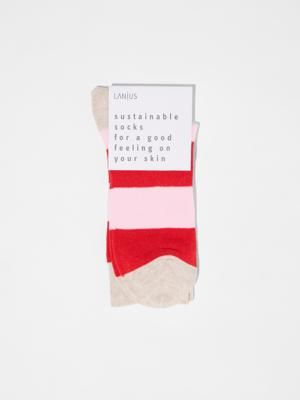 Socken mit Blockstreifen (GOTS)